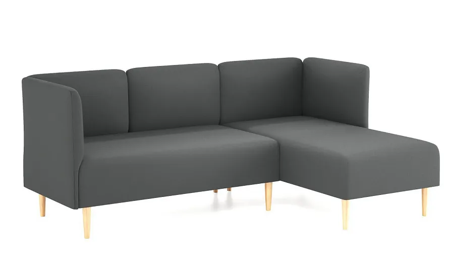 Диван угловой Рикке R12 Camaro 32 графит - 1 Диван угловой Рикке R12 Camaro 32 графит - 1